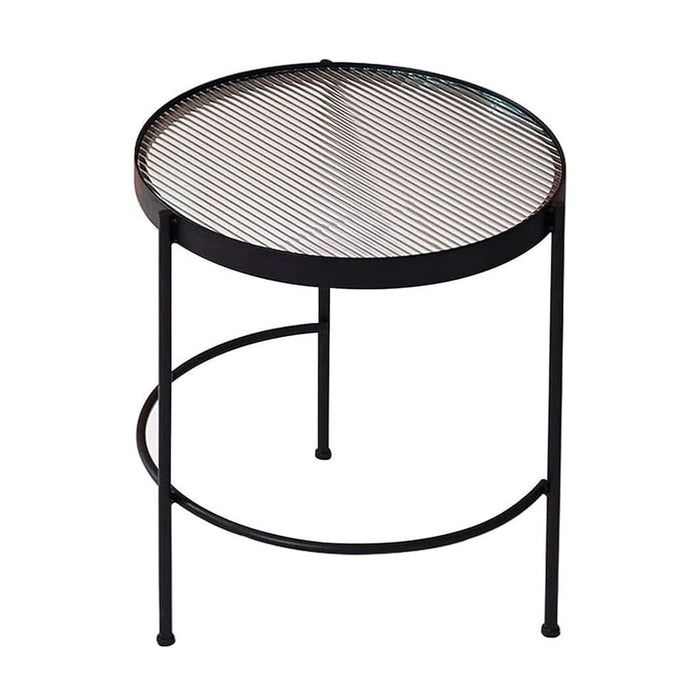 elevenpast Tables Elias Glass and Metal Nesting Table Black 1200340 6009552943104