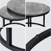 elevenpast Coffee Table Diana Metal and Wood Nesting Tables Grey 1200350 6009552946228