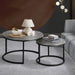 elevenpast Coffee Table Diana Metal and Wood Nesting Tables Grey 1200350 6009552946228