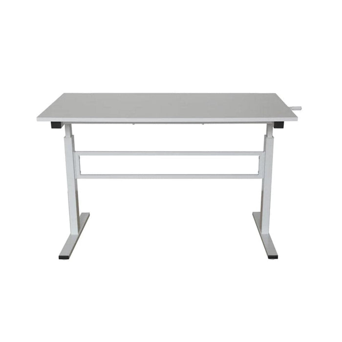 elevenpast Tables Randy Metal Adjustable Office Desk White 1600154 6009552943135