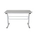 elevenpast Tables Randy Metal Adjustable Office Desk White 1600154 6009552943135