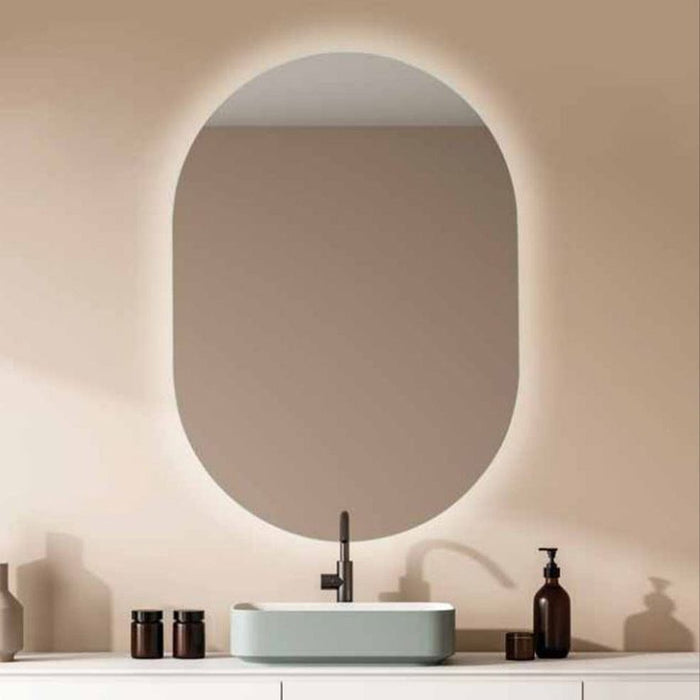 elevenpast Bathroom Mirror 85cm x 60cm Denise LED Bathroom Mirror | 2 Sizes 30448CI1508