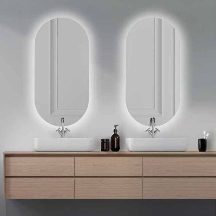 elevenpast Bathroom Mirror 90cm x 45cm Denise LED Bathroom Mirror | 2 Sizes 30449CI1508