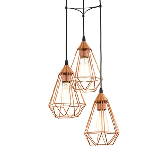 elevenpast Pendant Three Tarbes Pendant Light | Black or Copper