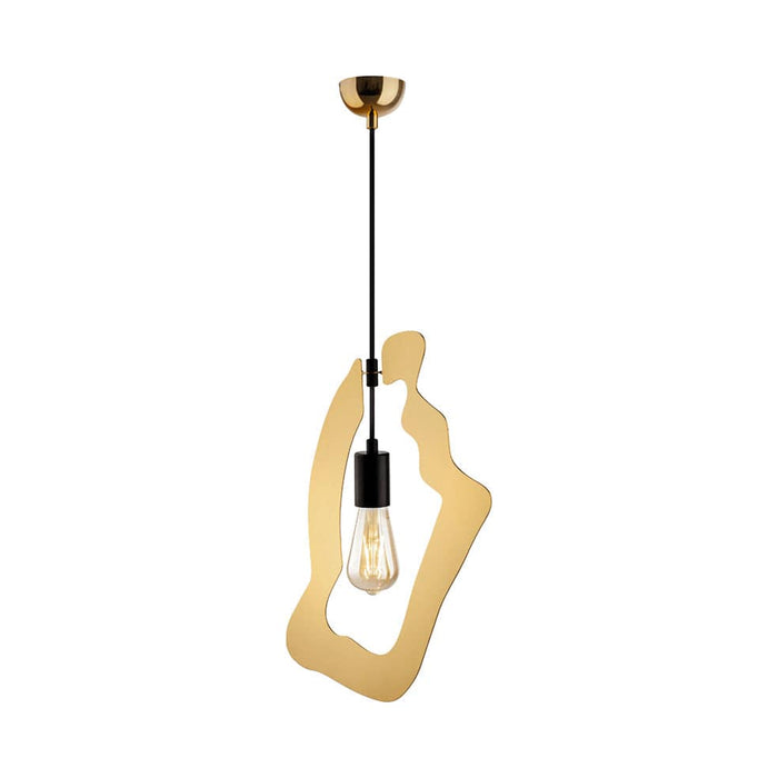 elevenpast Pendant Gold / Small Outline Pendant Light | Black, Gold or Silver | 3 Sizes