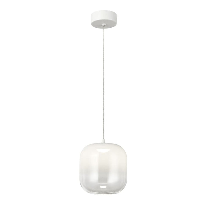 elevenpast Pendant Misty Morning Glass Pendant Light Smoke | White