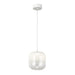 elevenpast Pendant Misty Morning Glass Pendant Light Smoke | White