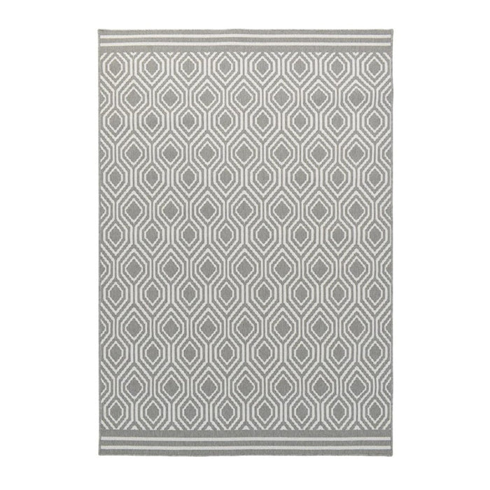 elevenpast Rugs Kigali Pewter Reversible Rug