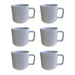 elevenpast mug Oslo Ceramic Mug Set Of 6 Grey | White | Green | Blue