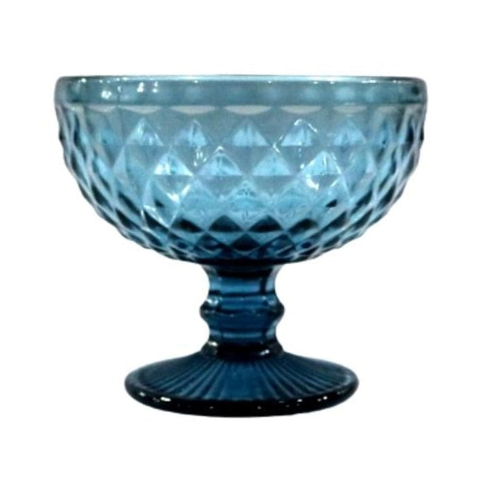 elevenpast Bowls Diamond Glass Dessert Bowl Set Of 6 | 4 Colours