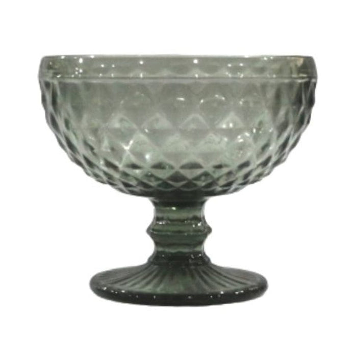 elevenpast Bowls Diamond Glass Dessert Bowl Set Of 6 | 4 Colours