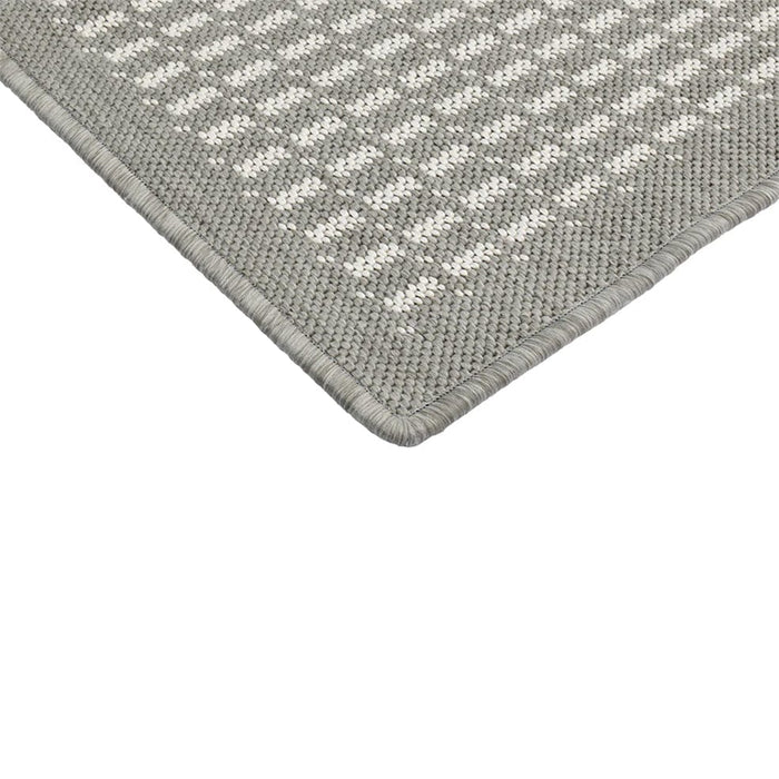 elevenpast Stitch Reversible Pewter Rug