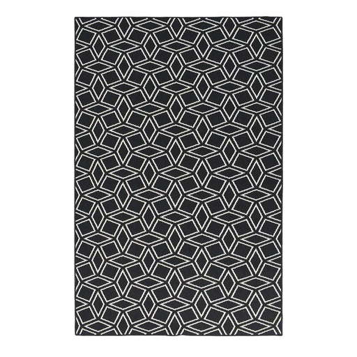 elevenpast Rhombus Reversible Black Rug