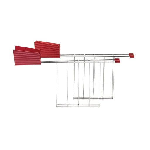 ALESSI Red Alessi Plissé Set of two toaster racks | 5 Colours