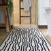 elevenpast Circuit Reversible Black and White Rug