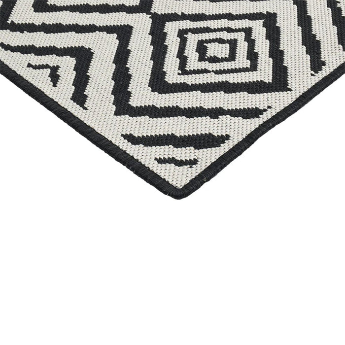 elevenpast Kelim Reversible Black and White Rug