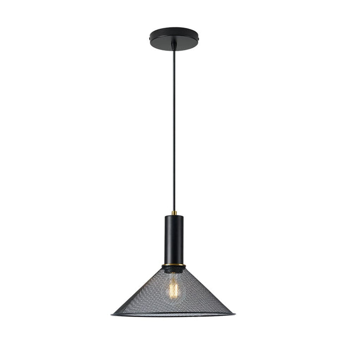 elevenpast Pendant Jenkins Metal Pendant Light Black | Cement