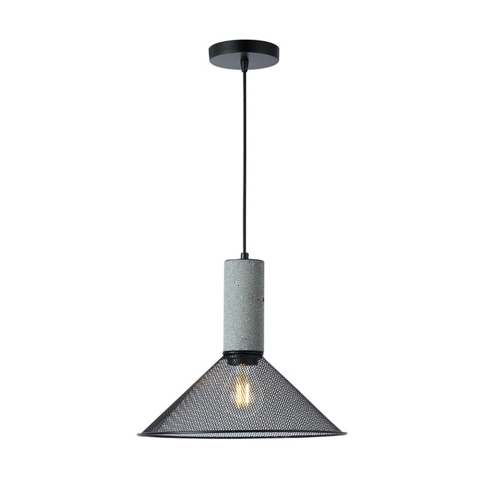 elevenpast Pendant Jenkins Metal Pendant Light Black | Cement