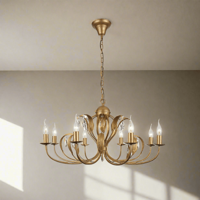 elevenpast Chandeliers Kira Metal Chandelier Light Antique Brass Medium | Large