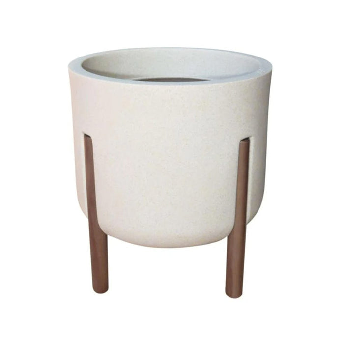 elevenpast Pots & Planters Hygge Cylinder Japi Planter White