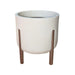 elevenpast Pots & Planters Hygge Cylinder Japi Planter White