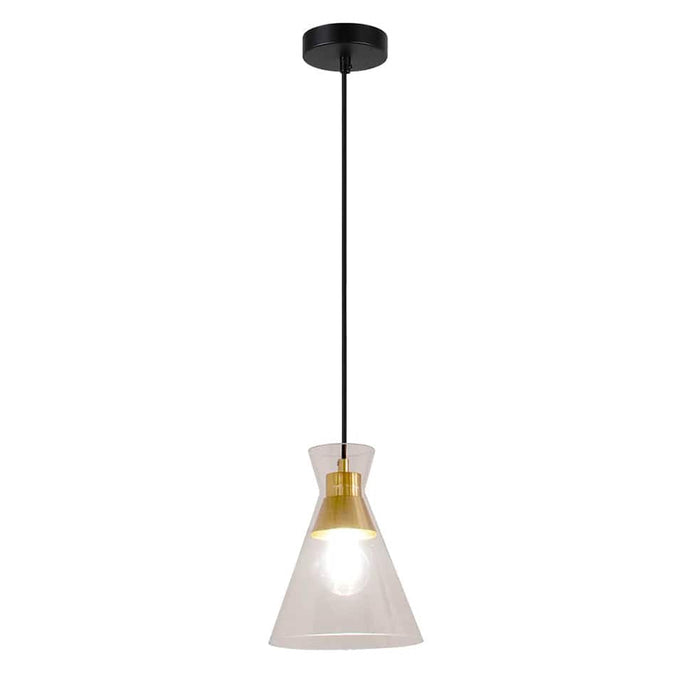 elevenpast Pendant Lights Cleopatra Glass Pendant Light Brass 3E-KLCH-800/1