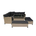 elevenpast sofa Natural and Black Bahamas Outdoor Corner Lounge Set 4000669 6009552936403