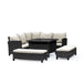 elevenpast sofa Black and Beige Bahamas Outdoor Corner Lounge Set 4000773 6009552946068