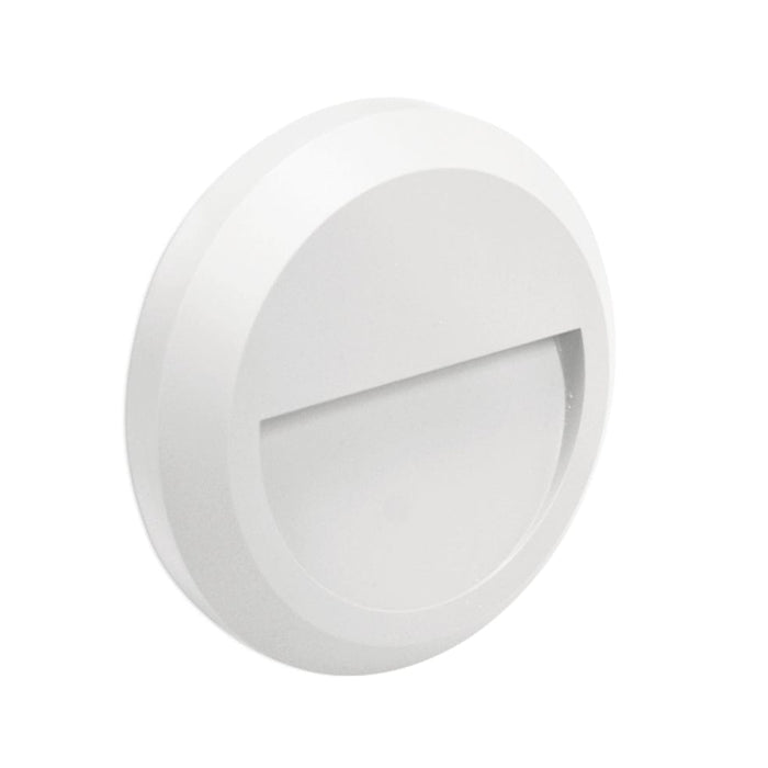 Spazio Wall Light White / 3000k Ozo LED Round Eyelid Wall Light White | Grey 4487.2.30.31