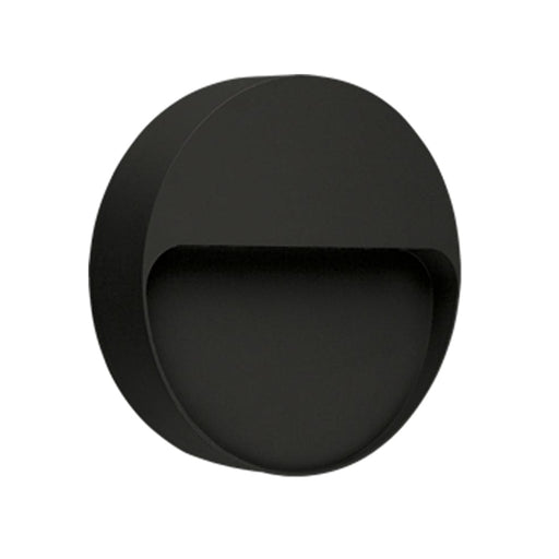 Spazio Outdoor Light Black / 3000K Intake Round Polycarbonate LED Wall Light Black | White 4495.4.40.30