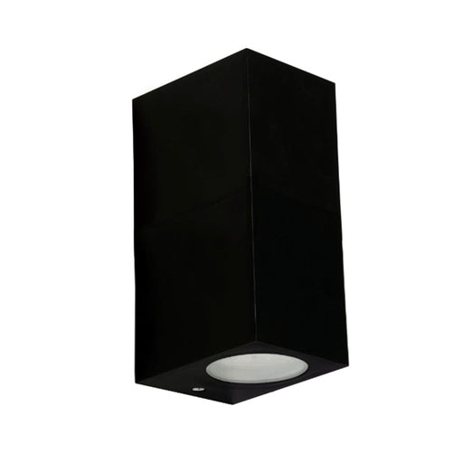 Spazio Wall Light Black Block Polycarbonate Up and Down Wall Light Black | Grey | White 4556.2.30