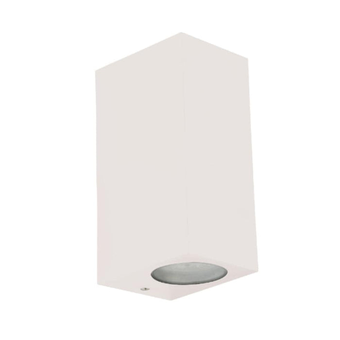 Spazio Wall Light White Block Polycarbonate Up and Down Wall Light Black | Grey | White 4556.2.31