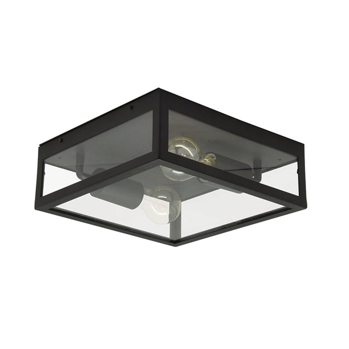 Spazio Ceiling Light Rubik Metal and Glass Ceiling Light Black 4559.30