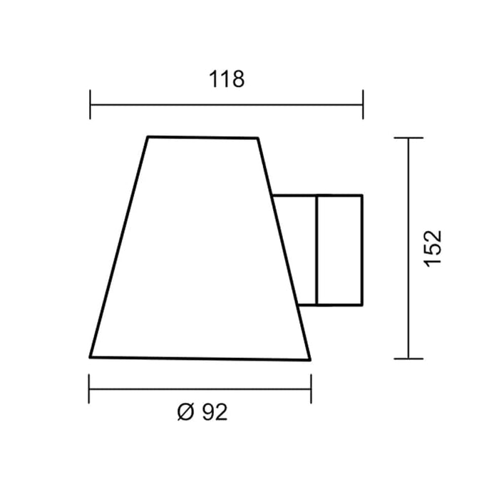 elevenpast Outdoor Light Deli Outdoor Wall Light Black 4607.30