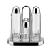 elevenpast Kitchen Appliances 4 Piece Stainless Steel and Crystal Condiment Set by Alessi 5070