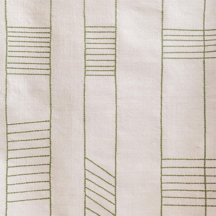 elevenpast Cotton, Acrylic 160cm x 230cm Birch Cotton and Acrylic Rug Green Pattern 8000046NOVOKE02