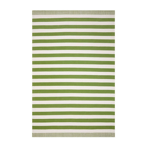 elevenpast Cotton 200cm x 300cm Charles Cotton Rug Green Stripes 200x300cm | 300x400cm 8000118NOVOK06