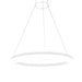 Spazio Pendant Lights White Ring LED Dimmable Aluminium Pendant Light Black | White 8585.38.30.31.D