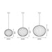 Spazio Pendant Round Silk Pendant Light 3 Sizes