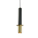 elevenpast Black Marble & Gold Ibiza Pendant Light - Metal & Marble 8699.2