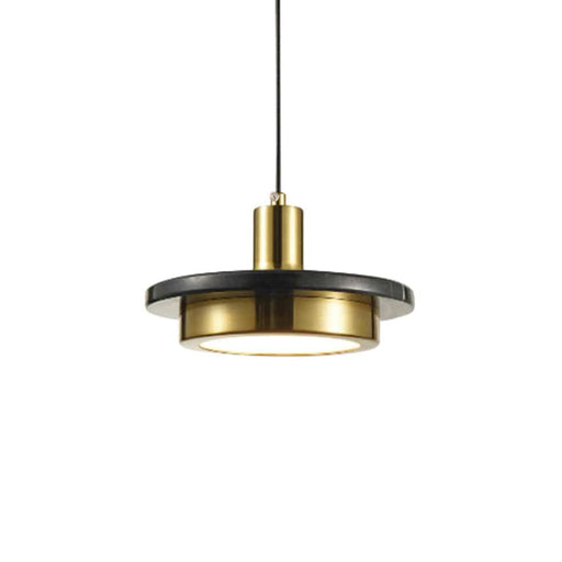 elevenpast Black Marble & Gold Costes Pendant Light - Metal & Marble 8700.2