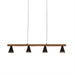 elevenpast Mirai Wood and Metal Pendant Light 8726.30