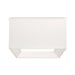 Spazio Ceiling Light White / Medium Pisa Fabric and Metal Ceiling Light White | Grey 8950.3.31