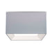 Spazio Ceiling Light Grey / Medium Pisa Fabric and Metal Ceiling Light White | Grey 8950.3.34