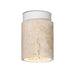 elevenpast Ceiling Light Travertine Cove Marble Ceiling Light White | Black | Travertine 8980.03