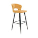 elevenpast Mustard Bella Bar Stool - Metal and Velvet 91-602-30MUS