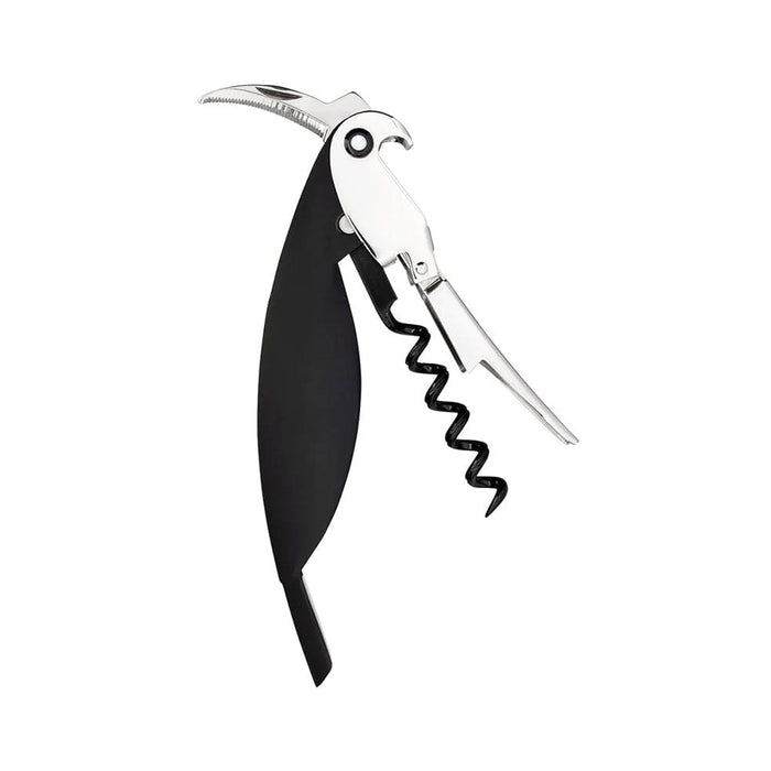 elevenpast Kitchen Appliances Parrot Sommelier Corkscrew in Cast Aluminium by Alessi in Light Blue | Proust | Black