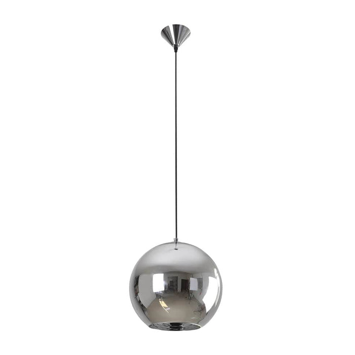 elevenpast Pendant Lights Sasha Glass pendant Light Chrome Small | Large