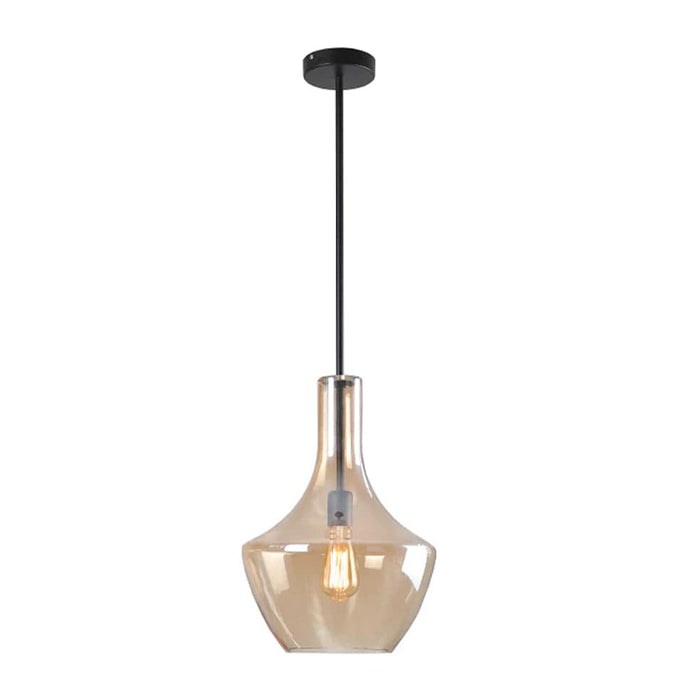 elevenpast Lighting Fixtures Lilian Glass Pendant Light Amber