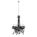 elevenpast Chandeliers Octave Metal and Crystal Chandelier Light Black | Clear